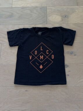 Volcom Black Kids boys crew neck short sleeve tshirt Graphic Tee size 5